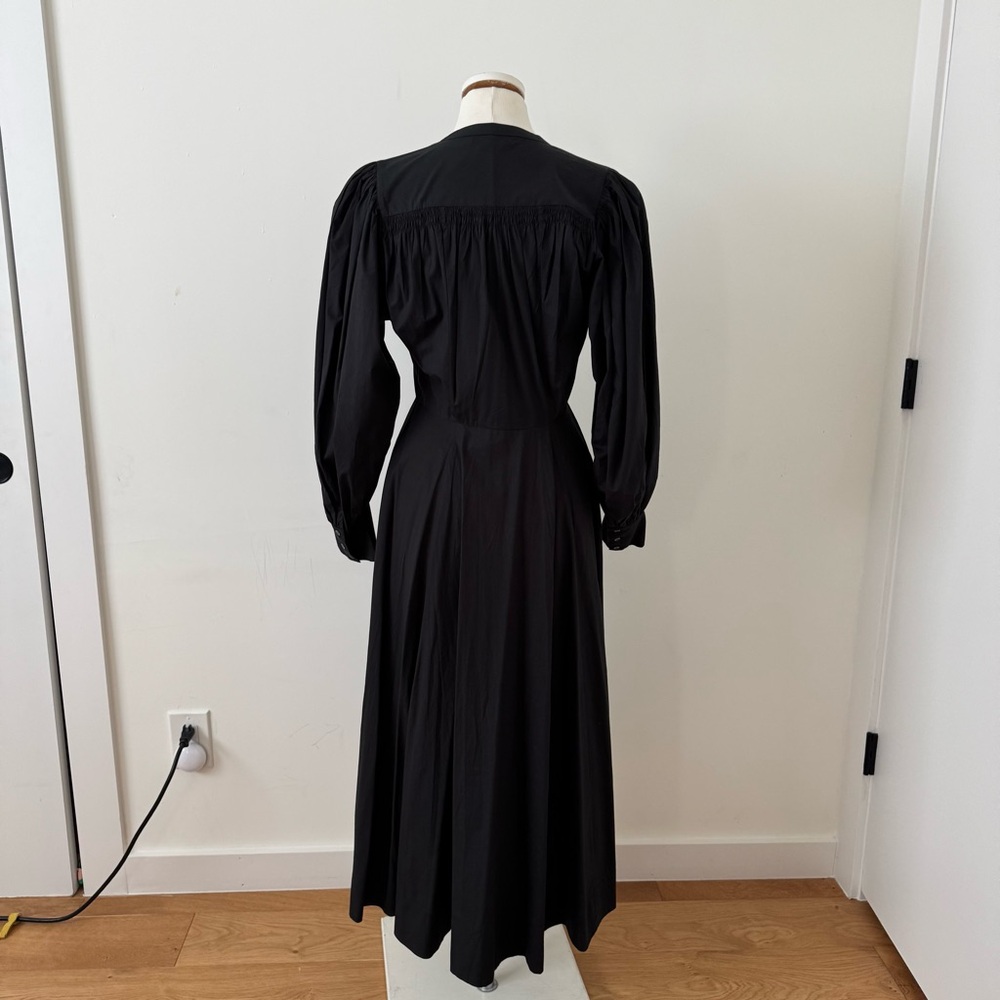 Doen Black Long Sleeve Button-Front Maxi Dress - Picture 6 of 9